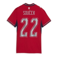Camiseta República Checa Tomas Soucek #22 Primera Equipación Replica Mundial 2026 para mujer mangas cortas